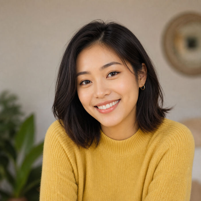 A smiling member of the community